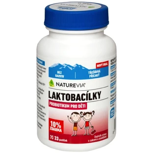 NatureVia Lactobacilli Kids cireșe 33 de pastile