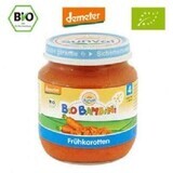 Piure Bio de morcovi Bio Bambini, +4luni, 125 g, Sunval