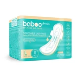 Serviettes absorbantes postnatales jetables, Taille L 425 mm, 8 pièces, Baboo