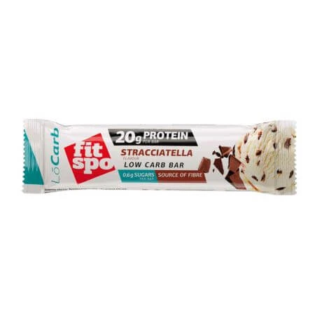 LoCarb Proteic LoCarb Protein Riegel, Stracciatella, 60 g, FitSpo