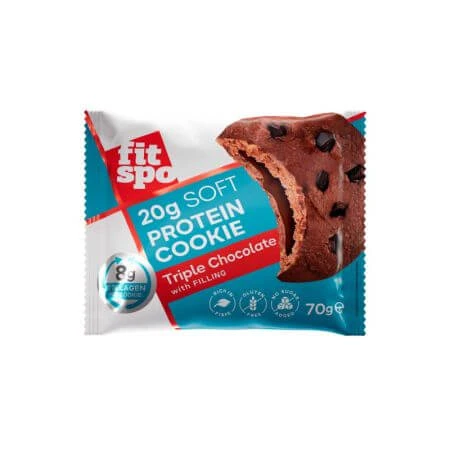 Dreifach-Schoko-Protein-Keks, 70 g, FitSpo