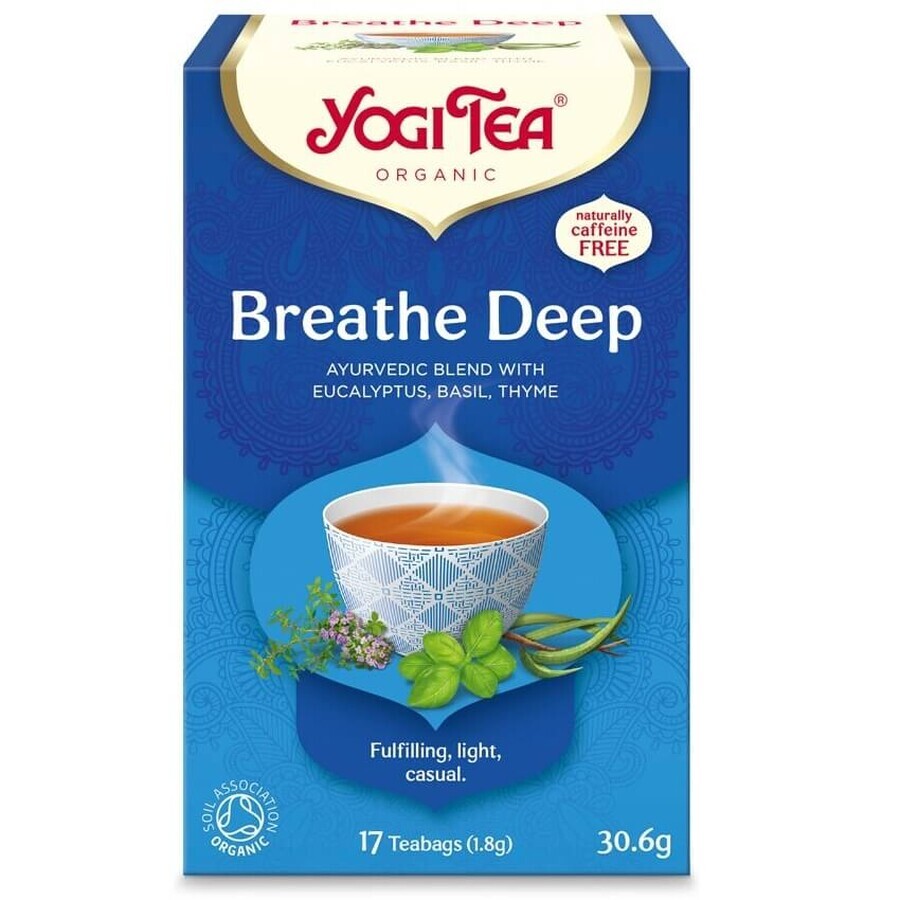 Breath Deep Tee, 17 Beutel, Yogi Tee