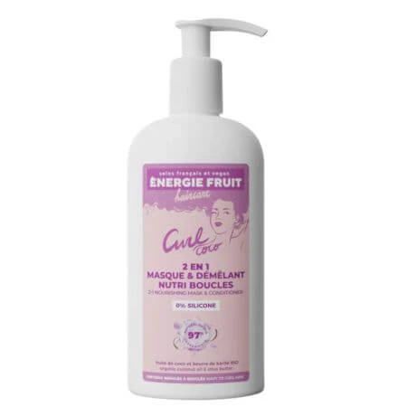 2in1 Maske und Conditioner für lockiges und krauses Haar, Curl Coco, 300 ml, Energie Fruit