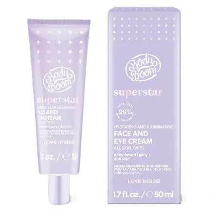 Superstar Feuchtigkeits- und Aufhellungscreme für Gesicht und Augen, 50 ml, BodyBoom