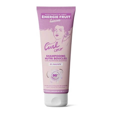 Pflegendes Shampoo für lockiges und krauses Haar, Curl Coco, 250 ml, Energie Fruit