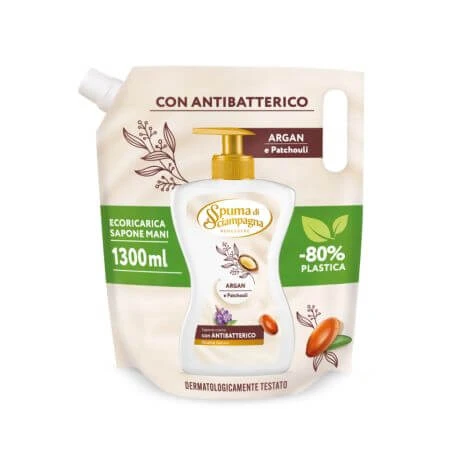 Flüssigseife, Argan und Patchouli, 1300 ml, Spuma di Sciampagna