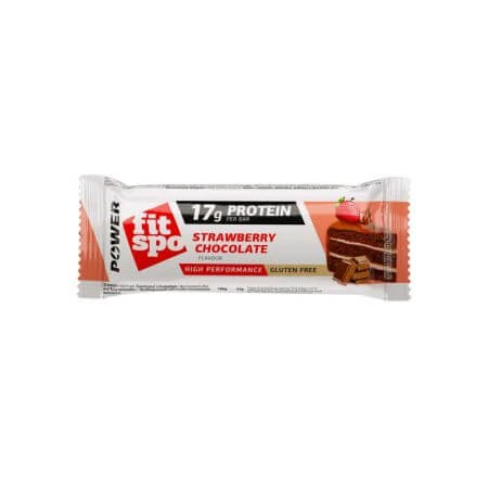 Protein Power Bar, Schokolade und Erdbeere, 55 g, FitSpo