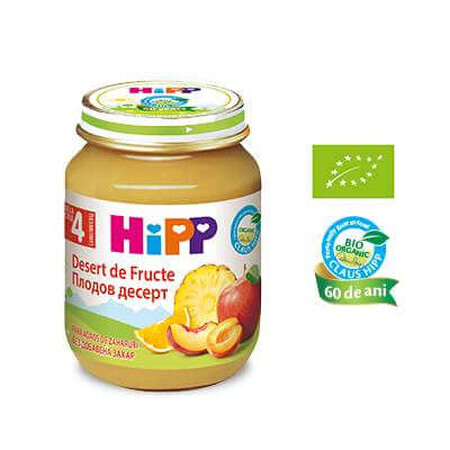 Piure desert cu fructe, +4luni, 125g, Hipp 125GR