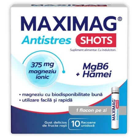 MaxiMag Anti-Stress-Spritzen, 10 Fläschchen, Zdrovit