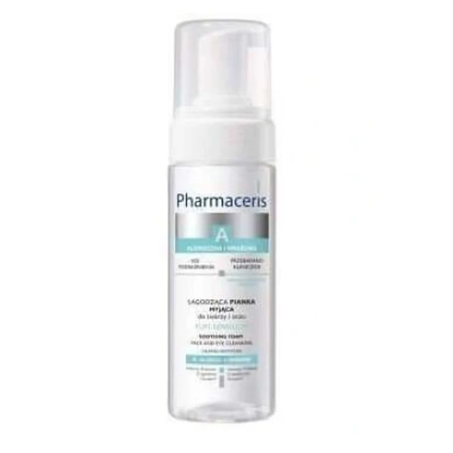 Pharmaceris A, Puri-Sensilium, beruhigender Reinigungsschaum für Gesicht und Augen, 150 ml