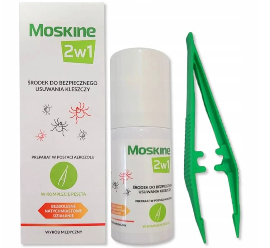Moskine 2-in-1 sicherer Zeckenentferner mit Pinzette, 9 ml