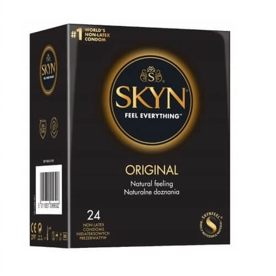 Unimil Skyn Original Nicht-Latex-Kondome, 24 Stück