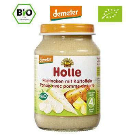 Piure Eco de Păstârnac și Cartofi, +4 luni, 190 g, Holle Baby Food