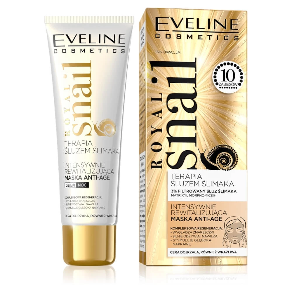 Eveline Cosmetics Königliche Schnecke 30+/40+ Intensiv revitalisierende Anti-Ageing-Maske, 50ml