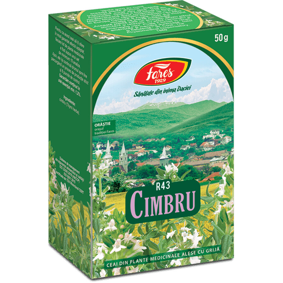 Ceai Cimbru iarbă, R43, 50 g, Fares