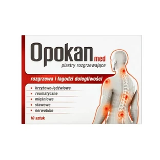 Opokan Med Plastry rozgrzewające, 10 sztuk