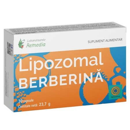 Berberin Lipozomal, 30 Kapseln, Remedia