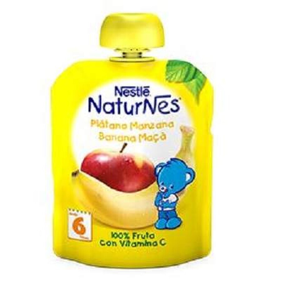 Piure Naturnes de mere și banane, +6luni, 90g, Nestle