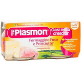 Piure omogenizat din prosciutto si branza, +4luni, 2x80g, Plasmon