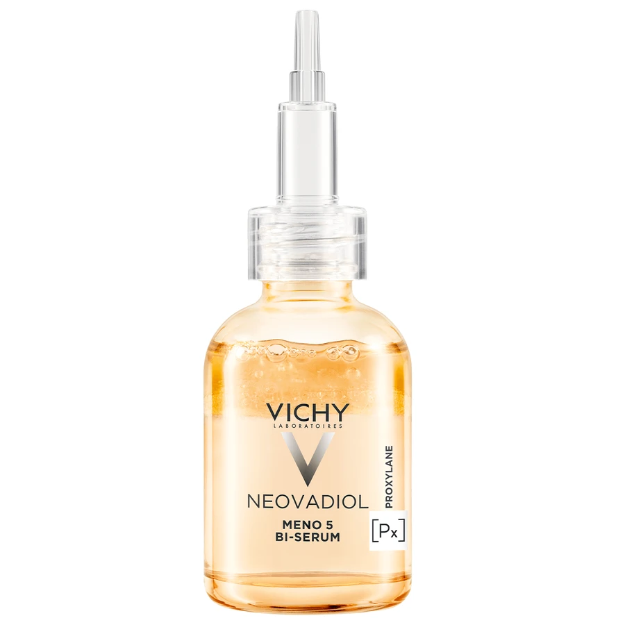 Lote Vichy Neovadiol Meno 5, sérum bifásico, reafirmante y uniformizador del tono, 30 ml + loción de día, 50 ml + fluido ligero SPF 50+, 15 ml + neceser de regalo