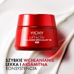 Set Vichy Liftactiv Collagen Specialist, Anti-Falten-Creme, alle Hauttypen, 50 ml + Augencreme, 15 ml + leichtes Fluid SPF 50+, 15 ml + Kosmetiktasche gratis