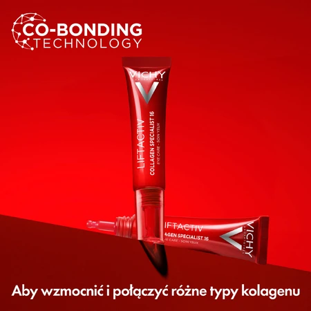 Set Vichy Liftactiv Collagen Specialist, Anti-Falten-Creme, alle Hauttypen, 50 ml + Augencreme, 15 ml + leichtes Fluid SPF 50+, 15 ml + Kosmetiktasche gratis