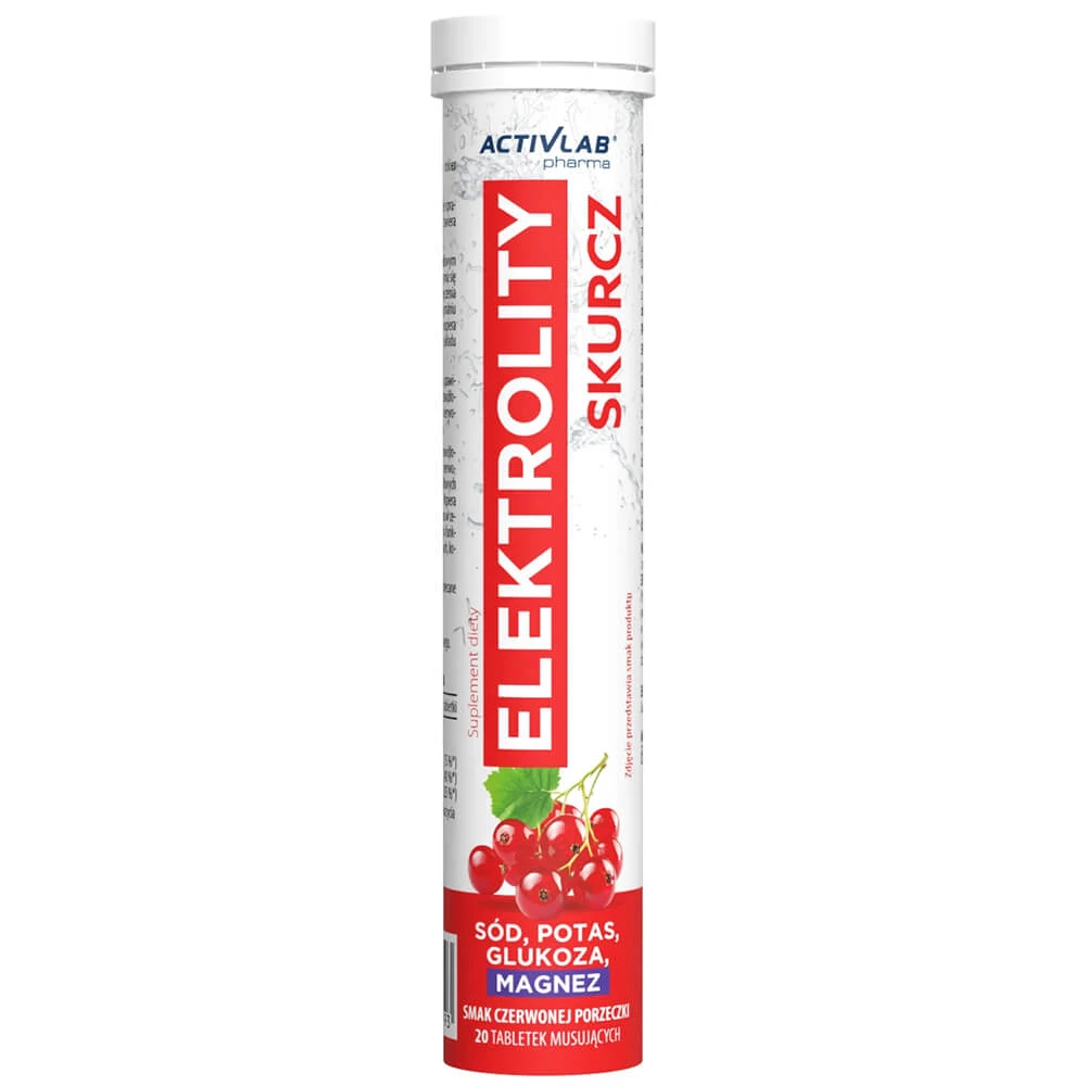 Activlab Pharma Elektrolity Skurcz, Geschmacksrichtung Johannisbeere, 20 Brausetabletten