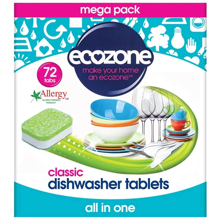 Ecozone Classic All in One, Geschirrspültabletten, 72 Stück