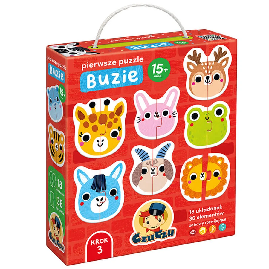 CzuCzu Pierwsze Puzzle Buzie, puzzle dla dzieci, od 15 miesiąca, 36 elementów: ceny i cechy