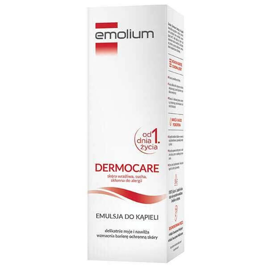 Set Emolium Dermocare, bademulsie, vanaf dag 1 van het leven, 2 x 400 ml