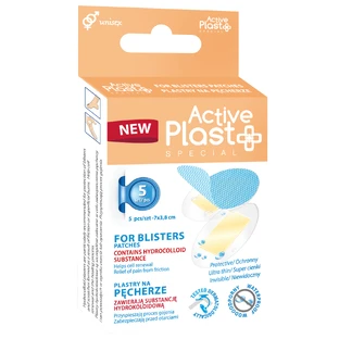 ActivePlast Special, plasturi hidrocoloizi pentru bășici, amestec, 5 bucăți