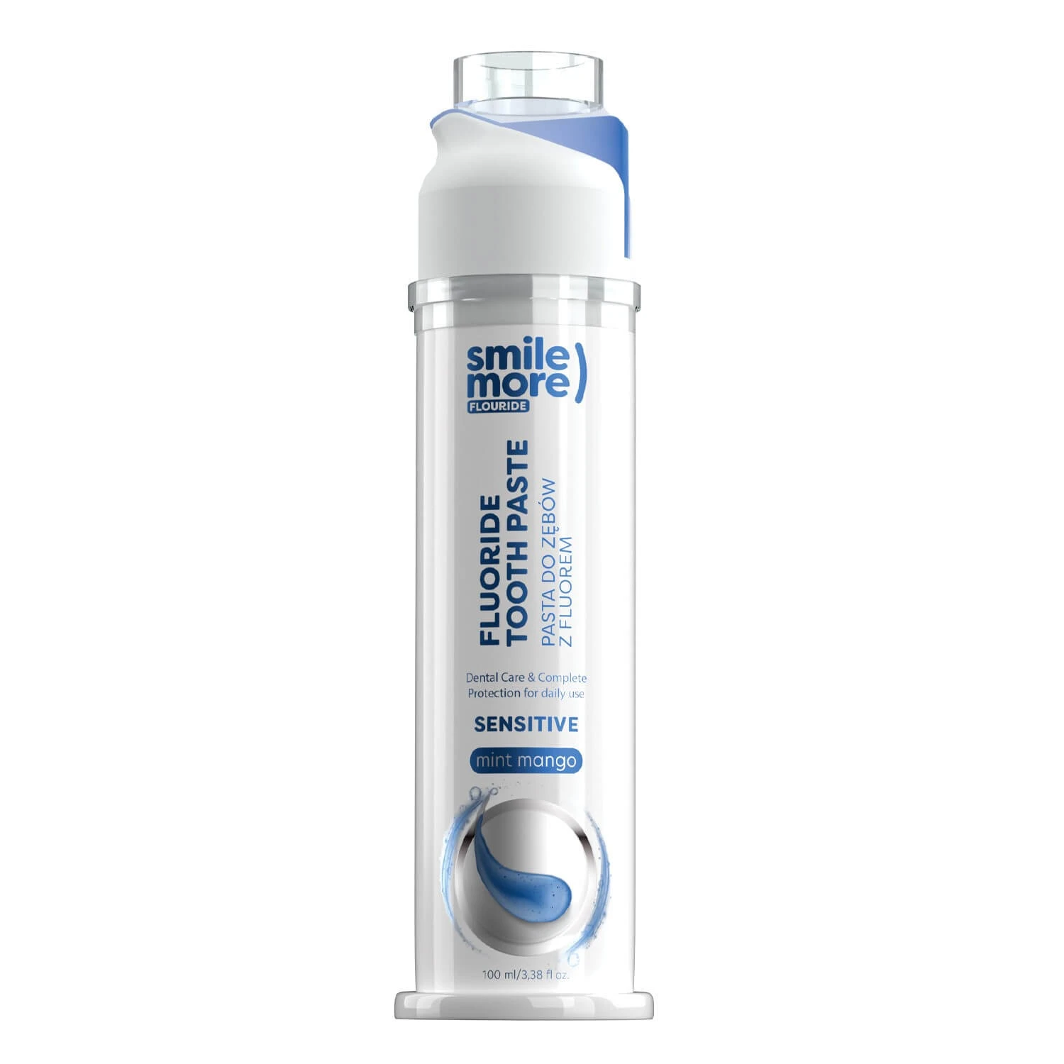 HiSkin Smile More, sanfte Zahnpasta für empfindliche Zähne und Zahnfleisch, Mango und Minze, mit Fluorid, 100 ml