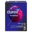 Durex Intense, prezervative cu gel stimulant, cu nervuri, 20 bucăți