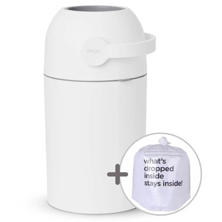 Magic Majestic, Gebrauchtwindeleimer, weiß, 40 l + Beutel, 15 Stück