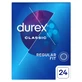 Durex Classic, préservatifs avec plus de lubrifiant, 24 pièces