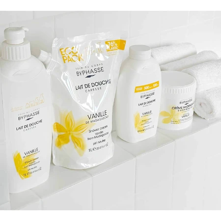 Byphasse, feuchtigkeitsspendende Körpercreme mit Vanilleextrakt, 500 ml