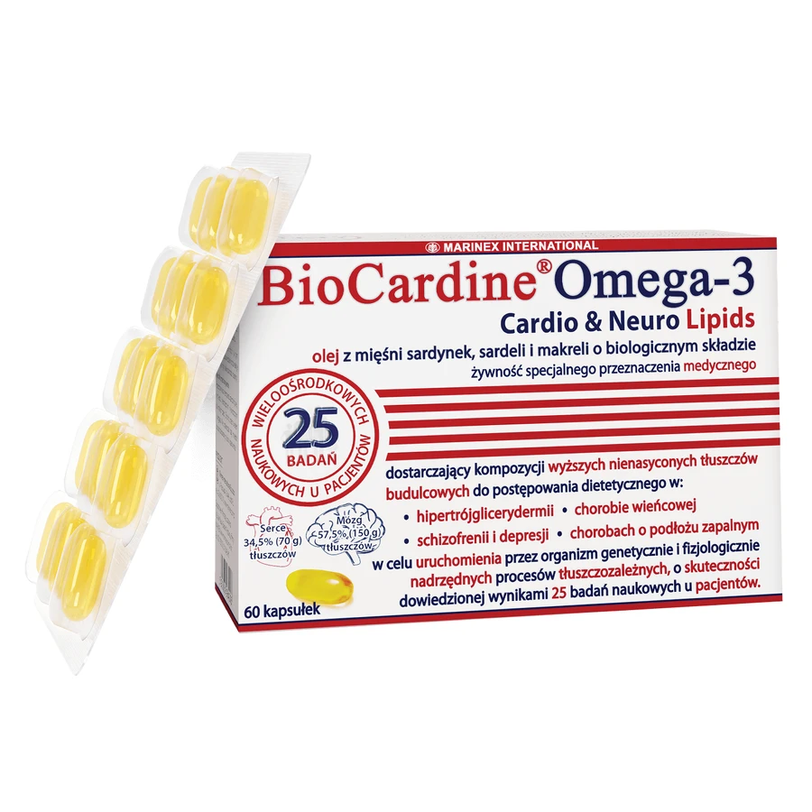 BioCardine Omega-3 Cardio&Neuro Lipiden, 60 capsules