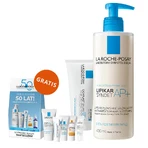 Set La Roche-Posay Cicaplast Baume B5+, loțiune regenerantă calmantă, 100 ml + Lipikar Syndet AP+, cremă de curățare corporală, de la naștere, 400 ml + cutie mini produse gratuită