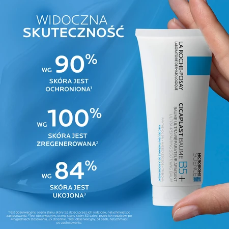 Set La Roche-Posay Cicaplast Baume B5+, loțiune regenerantă calmantă, 100 ml + Lipikar Syndet AP+, cremă de curățare corporală, de la naștere, 400 ml + cutie mini produse gratuită