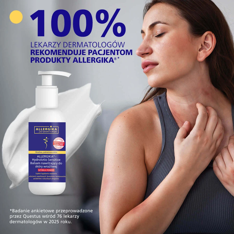 Allergica Hydrolotio Sensitive, hydraterende bodylotion, gevoelige huid, 500 ml