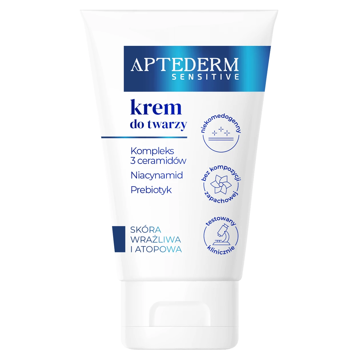 Aptederm Sensitive, Gesichtscreme, empfindliche und atopische Haut, 50 ml