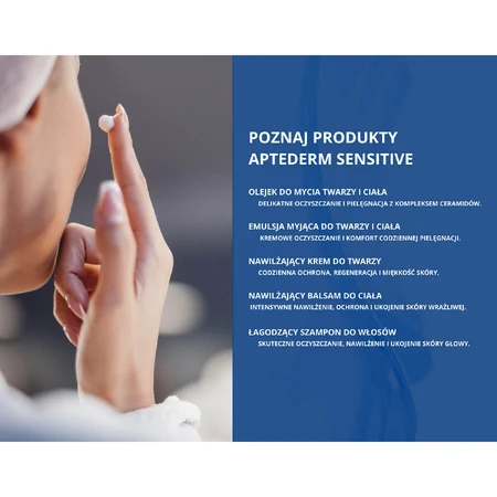 Aptederm Sensitive, cremă de față, piele sensibilă și atopică, 50 ml