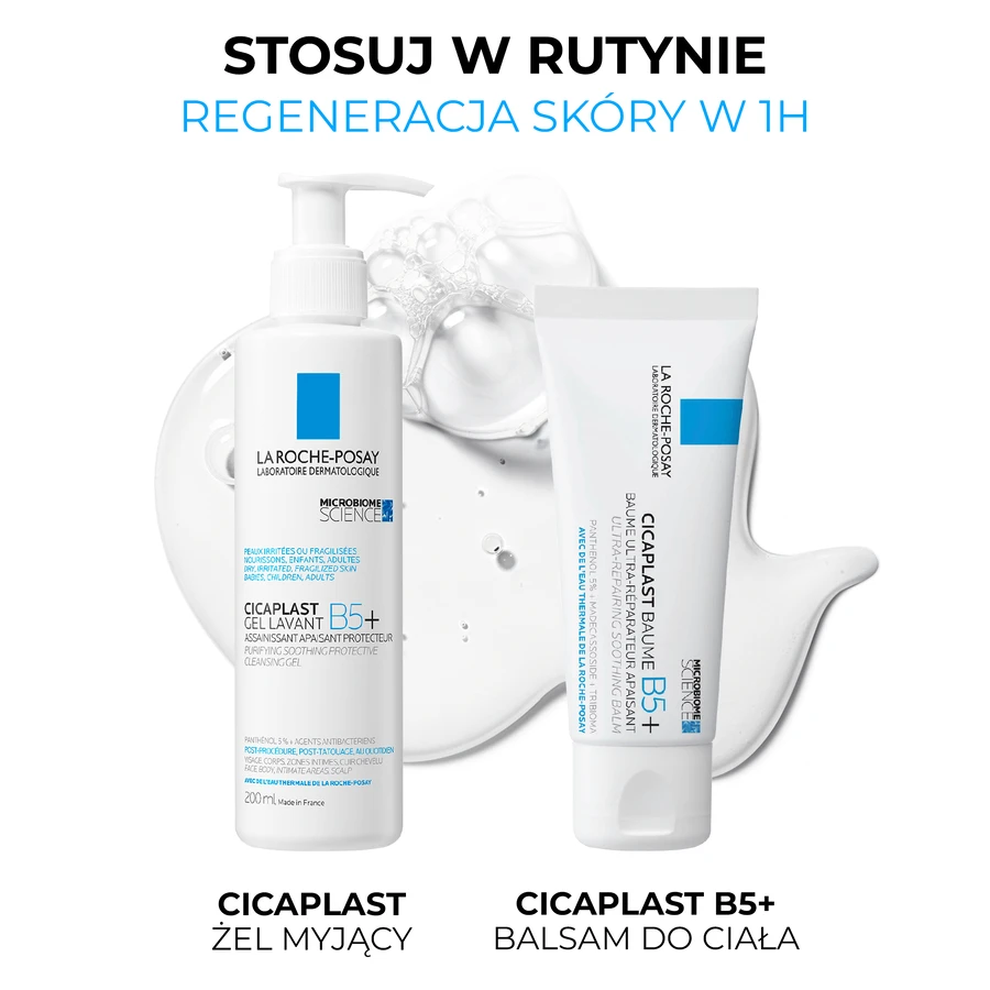 La Roche-Posay Cicaplast Gel Lavant B5+, gel limpiador calmante, 200 ml