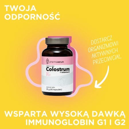 Pharmaverum Colostrum IG, 60 kapsułek: ceny i cechy