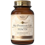 Sky Premium Life Niacin Vitamin für die Gesundheit des Nervensystems 320mg 60 Kapseln
