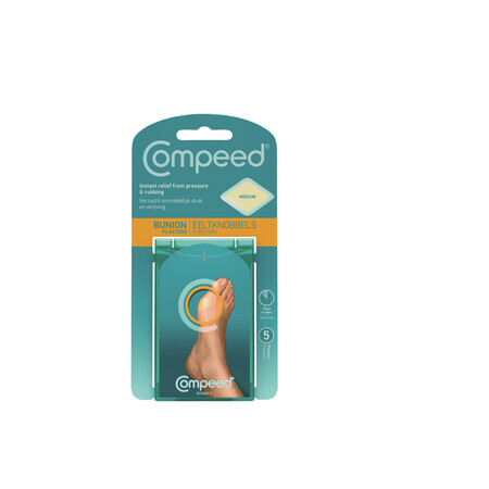 Parche medio para monturas, 5 uds, Compeed