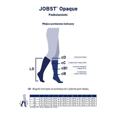 JOBST OPAQUE lange Kompressionskniestrümpfe CCL1 natur, Größe 6 OP