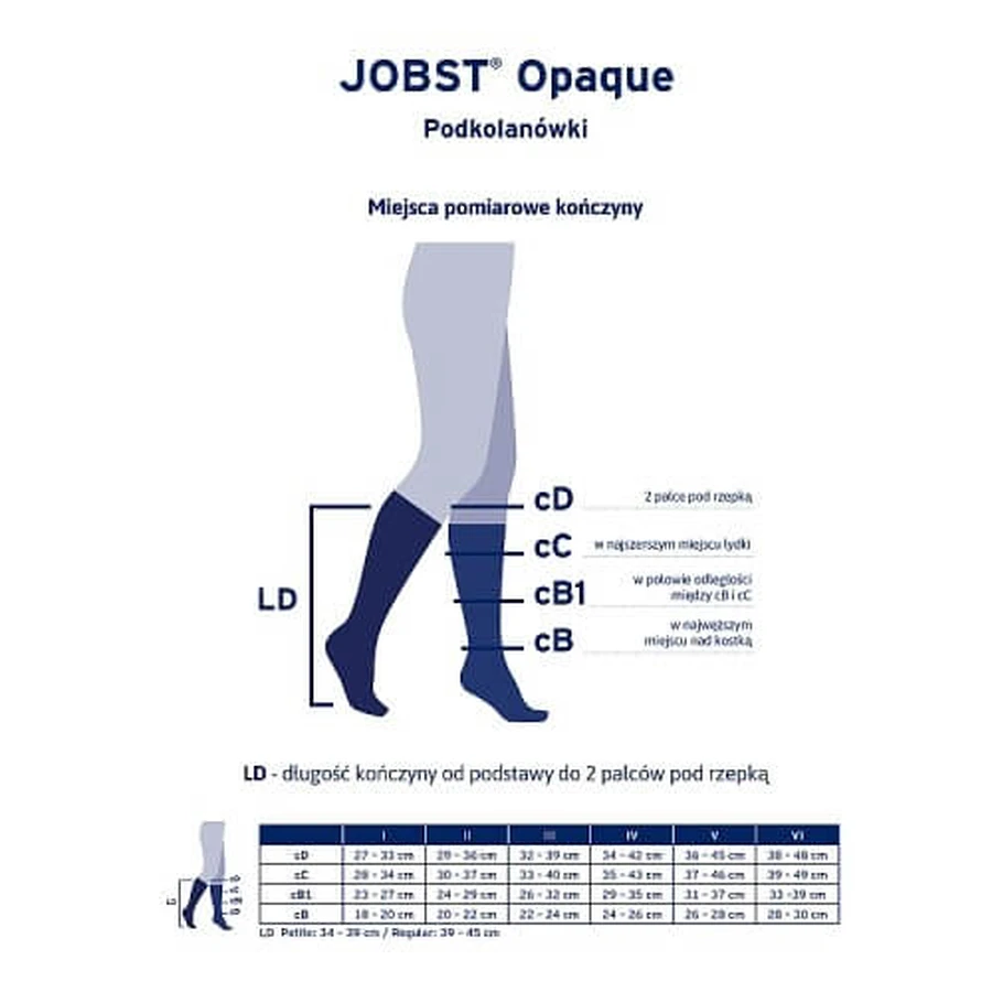 JOBST OPAQUE lange Kompressionskniestrümpfe CCL1 natur, Größe 6 OP