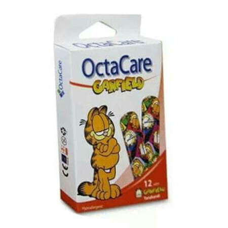 Patches, Garfield, 19x72 mm, 12 pieces, Octacare