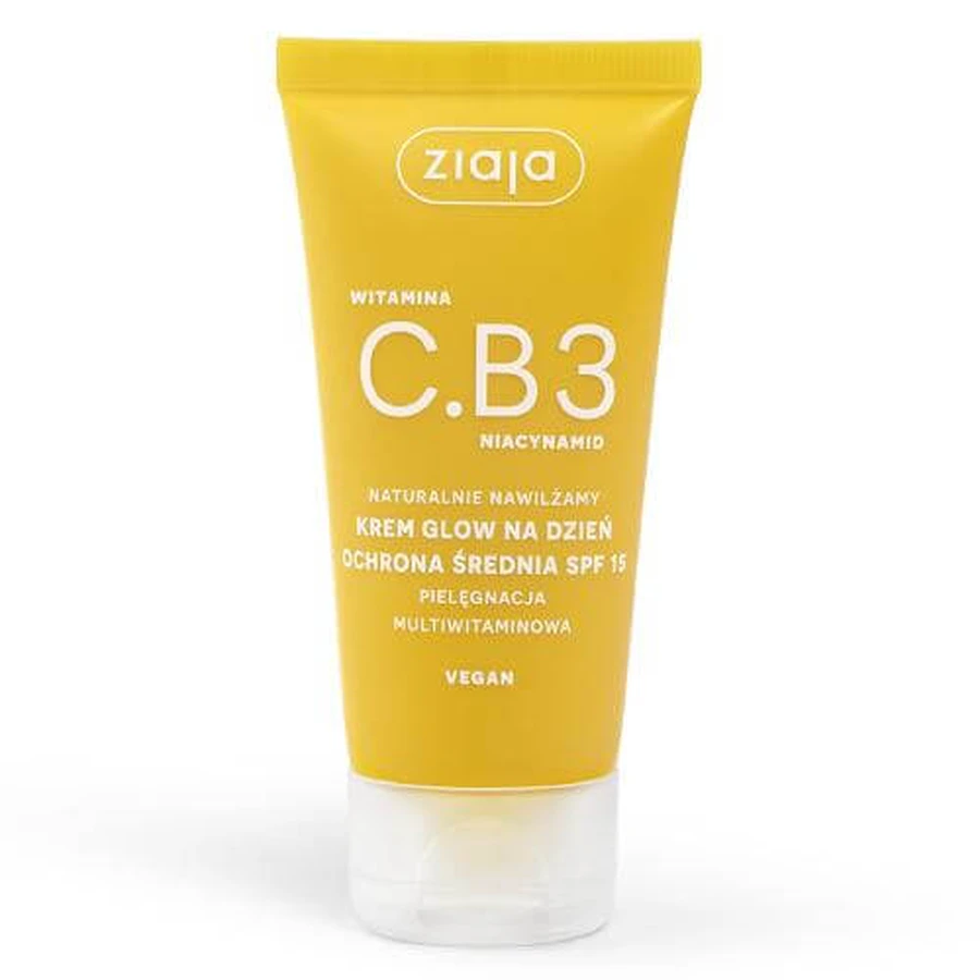 Ziaja Vitamine C.B3 Niacinamide Crème de jour éclatante protection moyenne SPF 15, 50 ml
